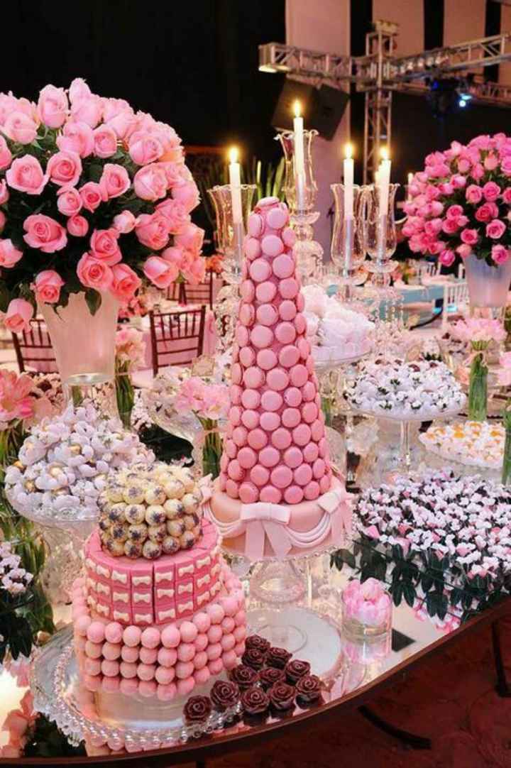 Mesa de dulces en rosa 🎀 - 2