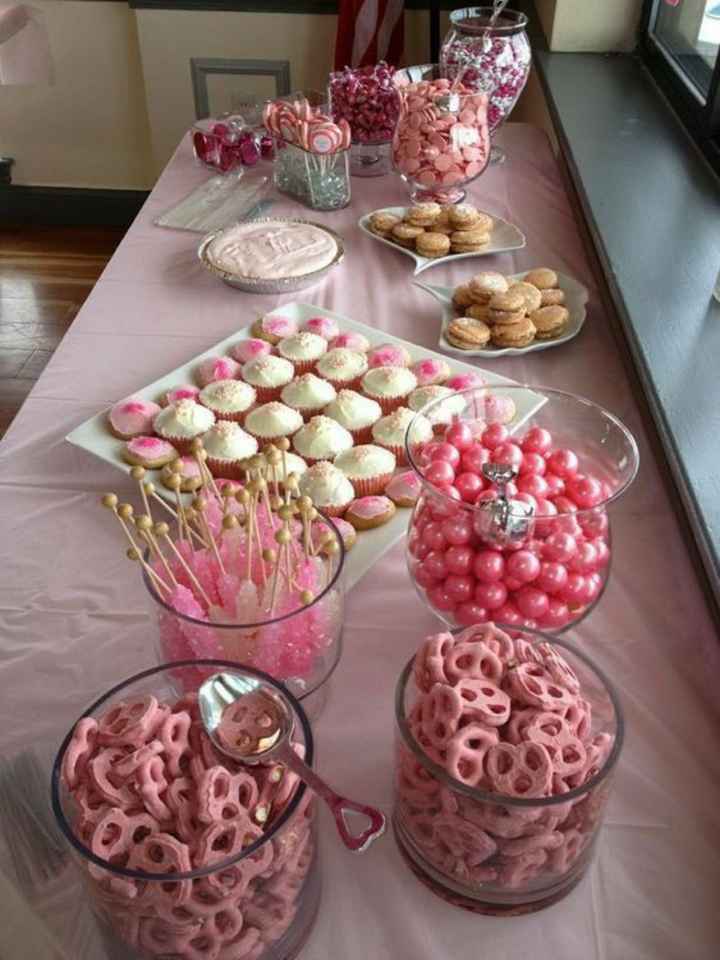 Mesa de dulces en rosa 🎀 - 3