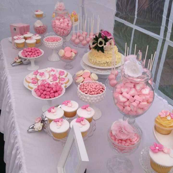 Mesa de dulces en rosa 🎀 - 9