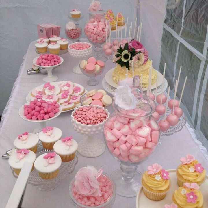 Mesa de dulces en rosa 🎀 - 11