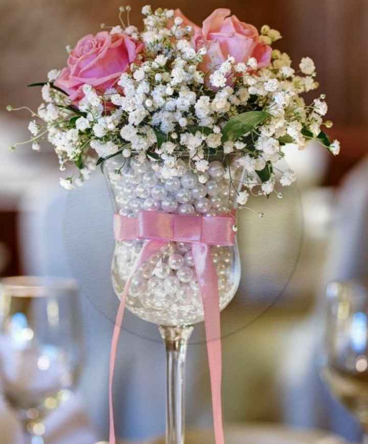 Centros de mesa rosa 🎀 - 2