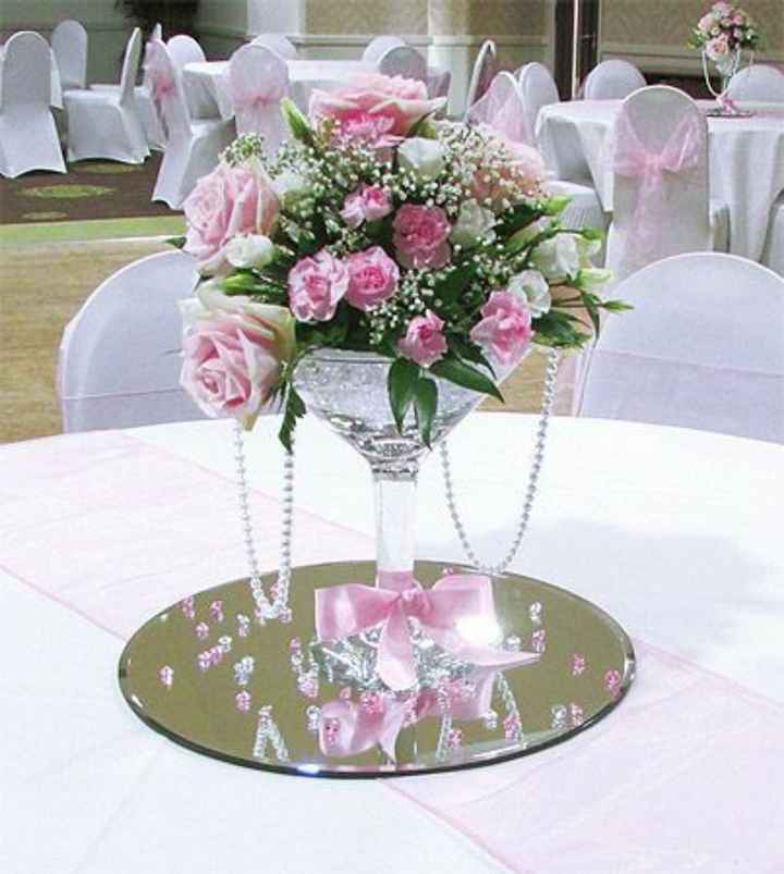 Centros de mesa rosa 🎀 - 3