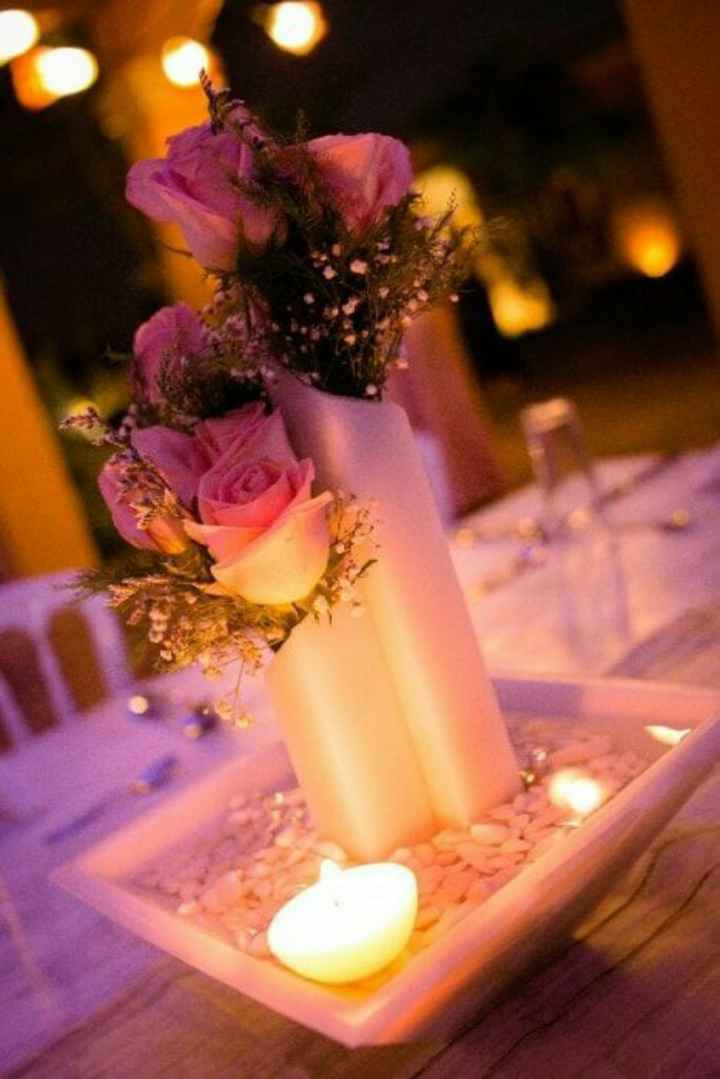 Centros de mesa rosa 🎀 - 5