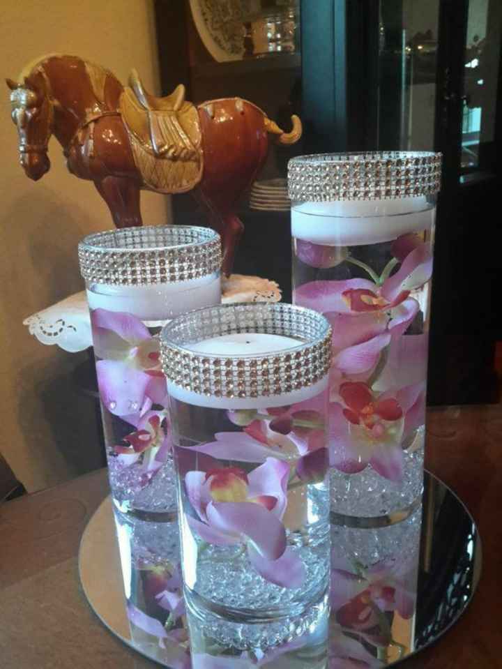 Centros de mesa rosa 🎀 - 7