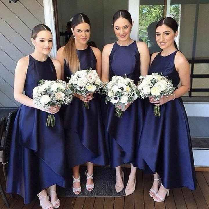 Damas de honor en tonos oscuros - 3
