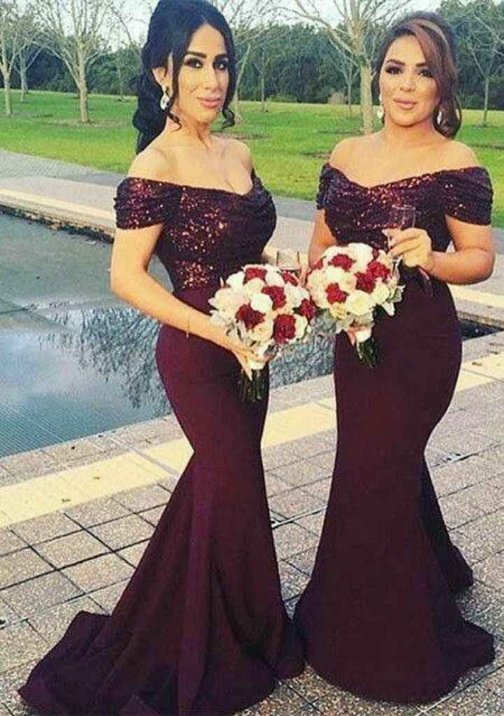 Damas de honor en tonos oscuros - 8