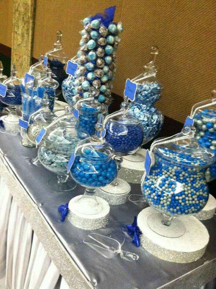 Mesa de dulces en colores oscuros - 5