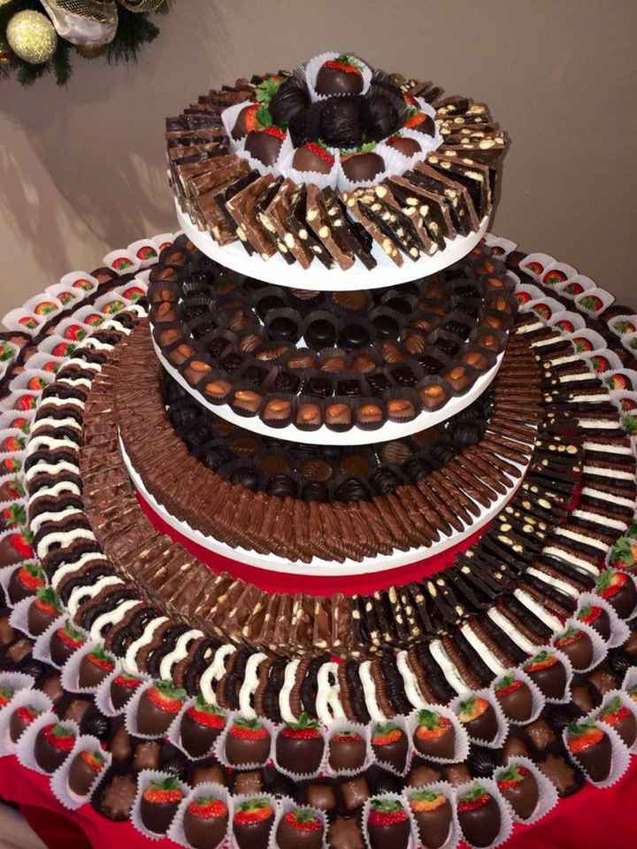 Mesa de dulces en colores oscuros - 7