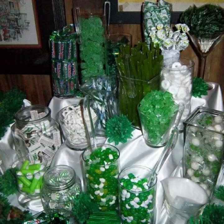 Mesa de dulces en colores oscuros - 10