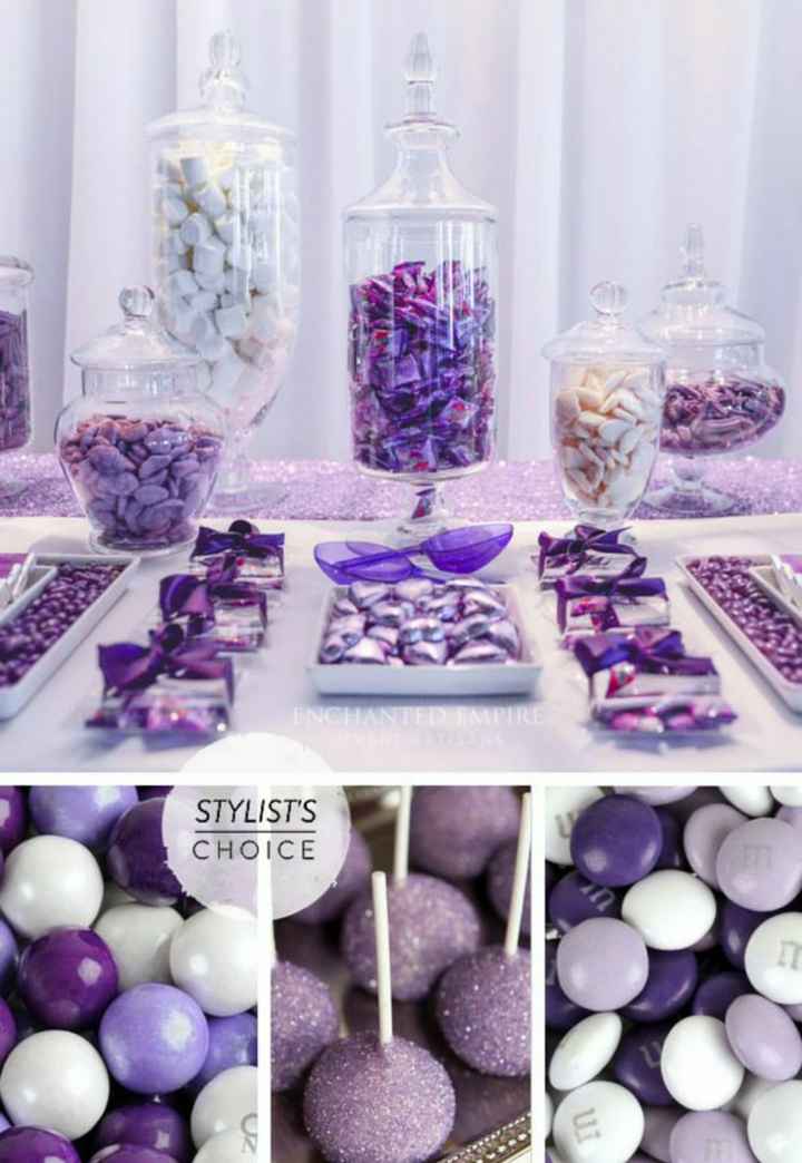 Mesa de dulces en colores oscuros - 13