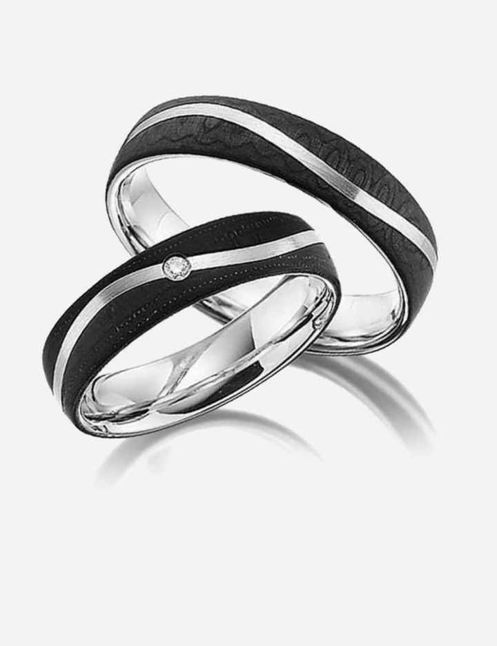 Argollas negra de matrimonio - 2