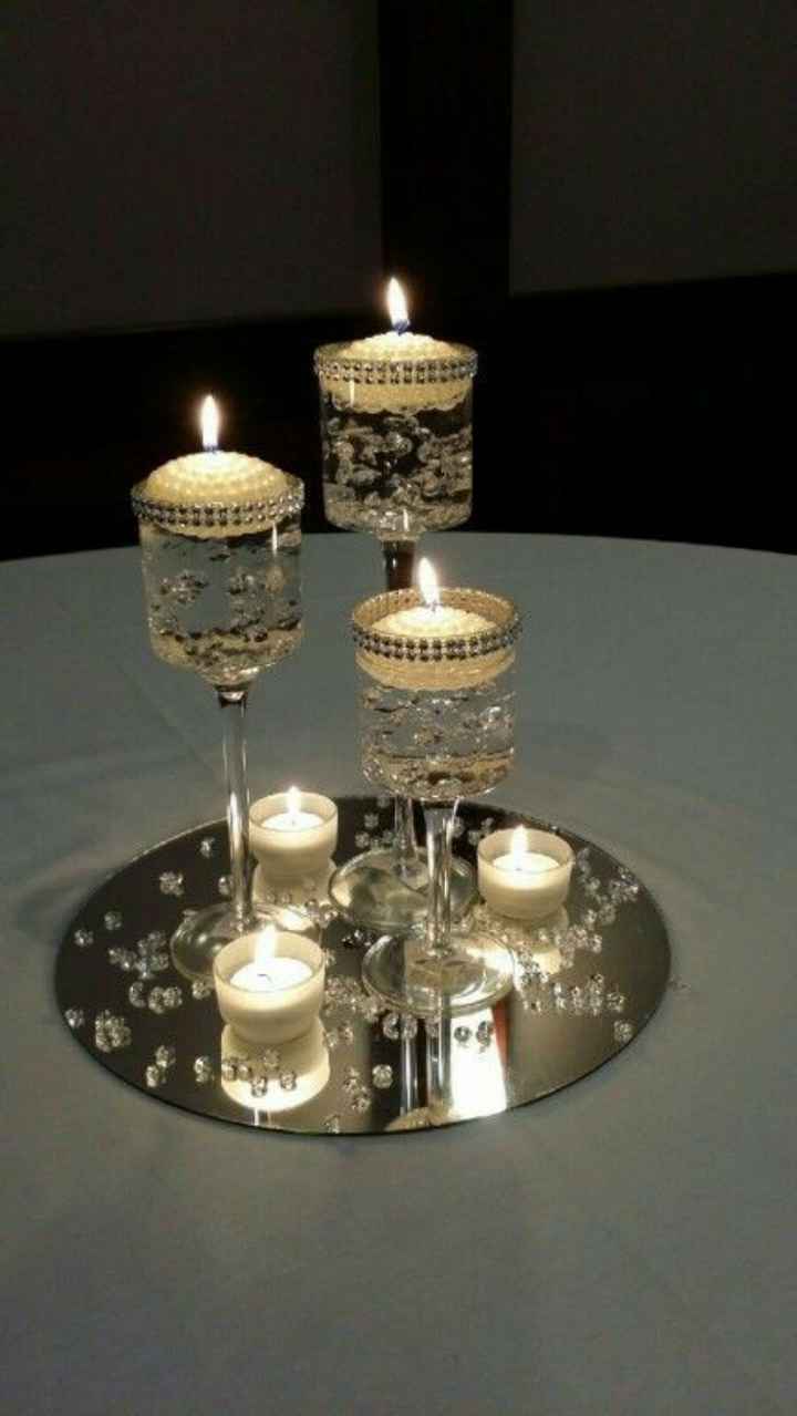 Centros de mesa con velas - 8