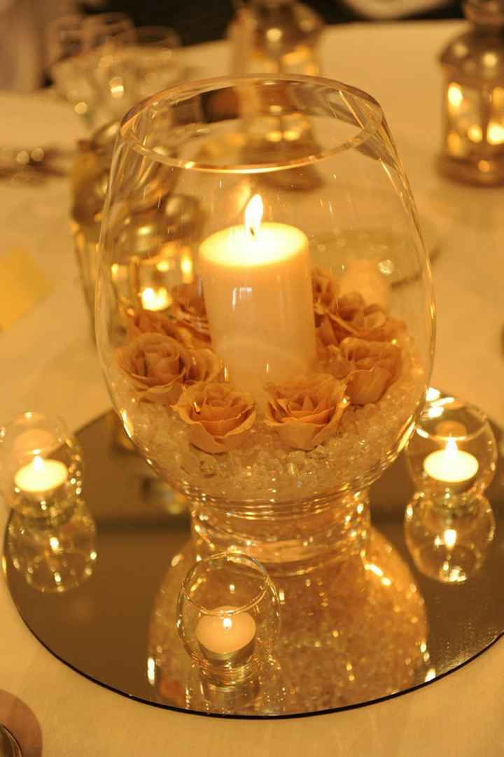 Centros de mesa con velas - 9