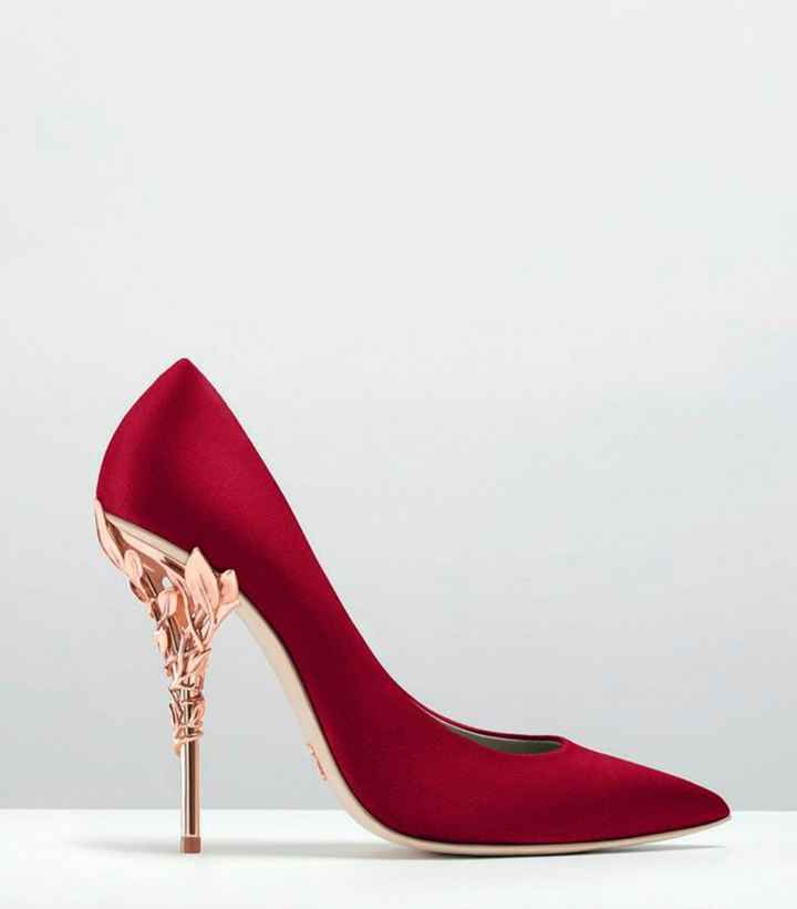 Zapatillas rojas para novia - 2
