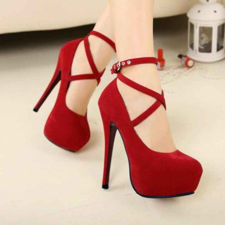 Zapatillas rojas para novia - 3