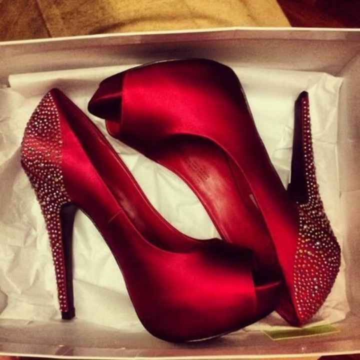 Zapatillas rojas para novia - 5