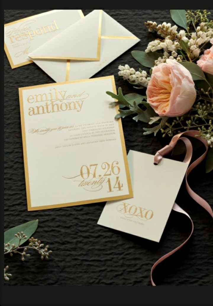Invitaciones rojo y dorado - 4