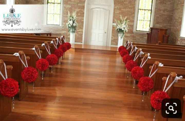 Decoración para iglesia en tono rojo - 5