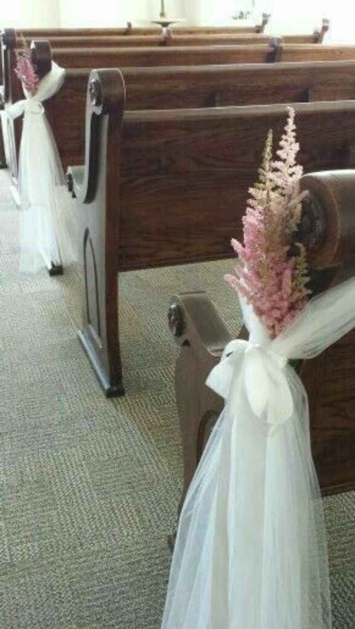 Decoración de iglesia en rosa - 4