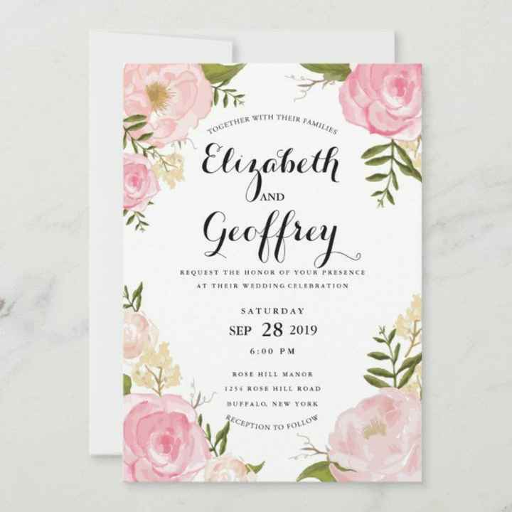 Invitaciones para boda en rosa - 10