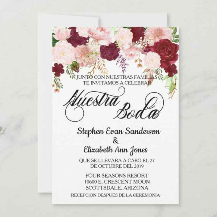 Invitaciones para boda en rosa - 11
