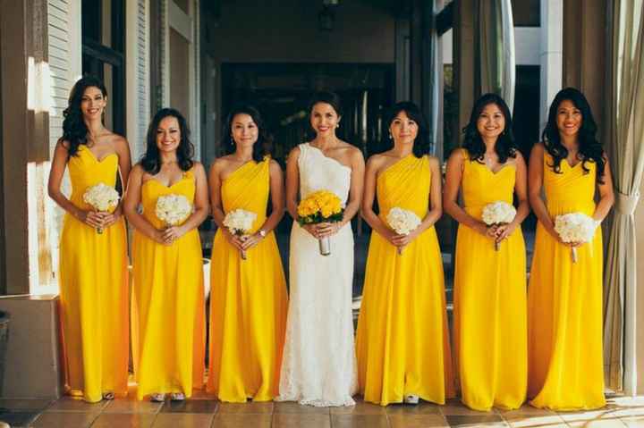 Vestidos damas color amarillo 💛 - Foro Moda Nupcial - bodas.com.mx