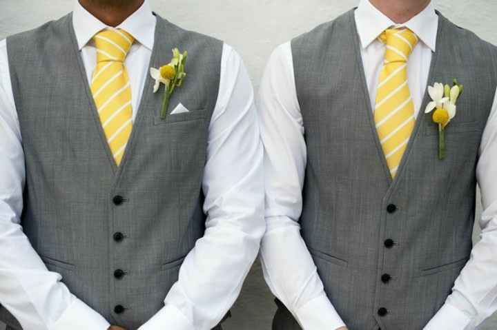 Corbatas en amarillo para el novio 💛💛 - 2