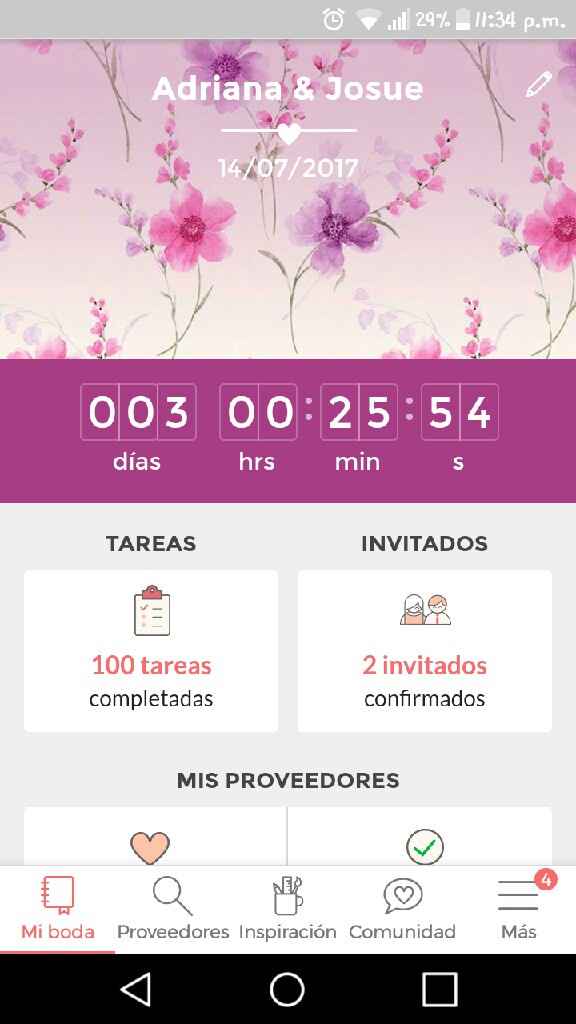 ¿Cuántos días faltan para tu día B? - 1