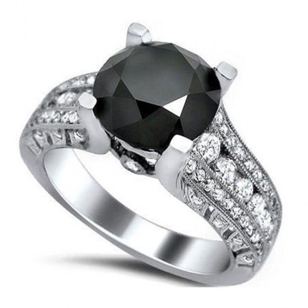  Anillos de compromiso 💍 con diamante 💎 negro !!! - 4