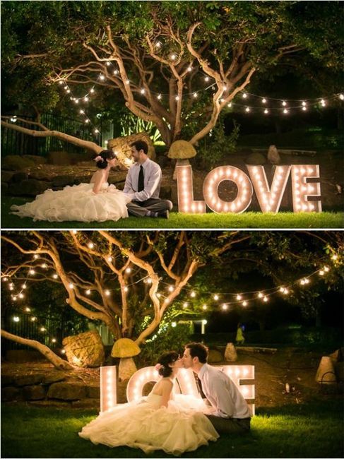 Sesión de fotos con letras luminosas - 13