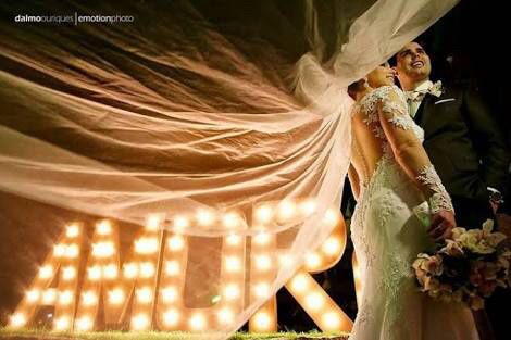 Sesión de fotos con letras luminosas - 16