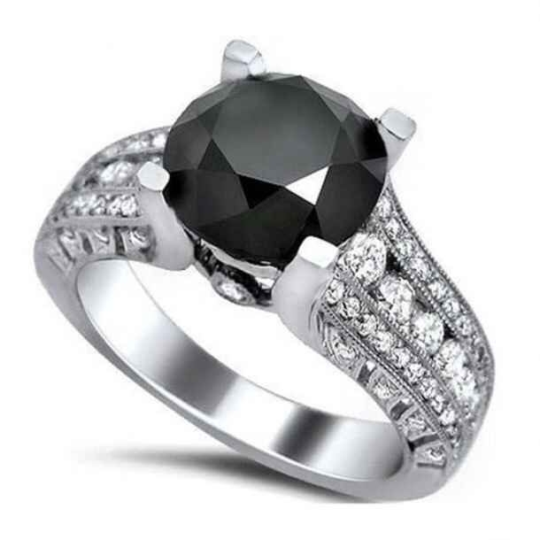  Anillos de compromiso 💍 con diamante 💎 negro !!! - 4