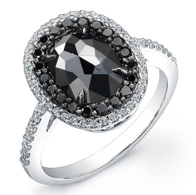  Anillos de compromiso 💍 con diamante 💎 negro !!! - 6