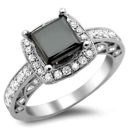  Anillos de compromiso 💍 con diamante 💎 negro !!! - 7