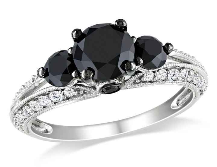  Anillos de compromiso 💍 con diamante 💎 negro !!! - 9