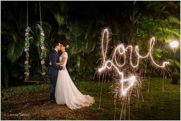 Sesión de fotos con letras luminosas - 17