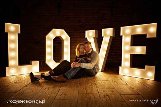 Sesión de fotos con letras luminosas - 19