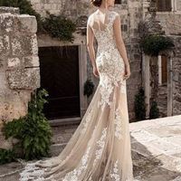 Vestido color champange - 3