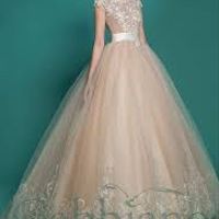 Vestido color champange - 7