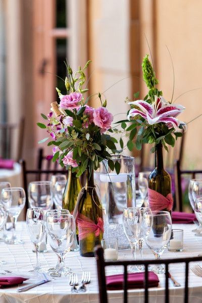 Reciclaje de centros de mesa