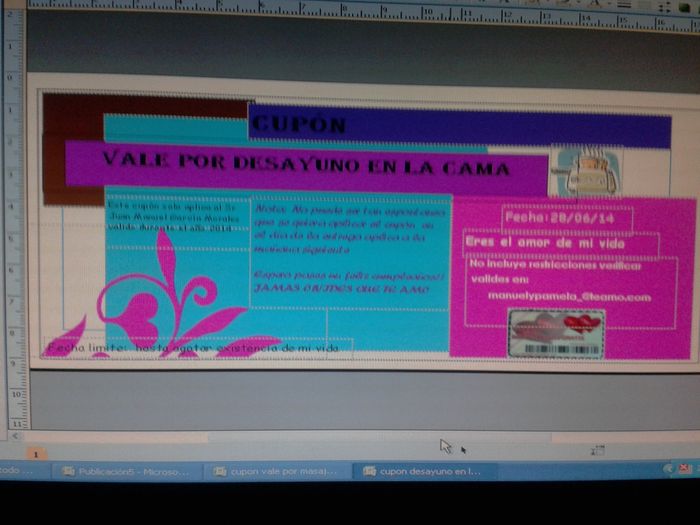 Help. cupones de amor - 1