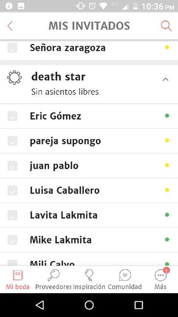 Cómo hacer la lista de invitados aquí en la app - 2