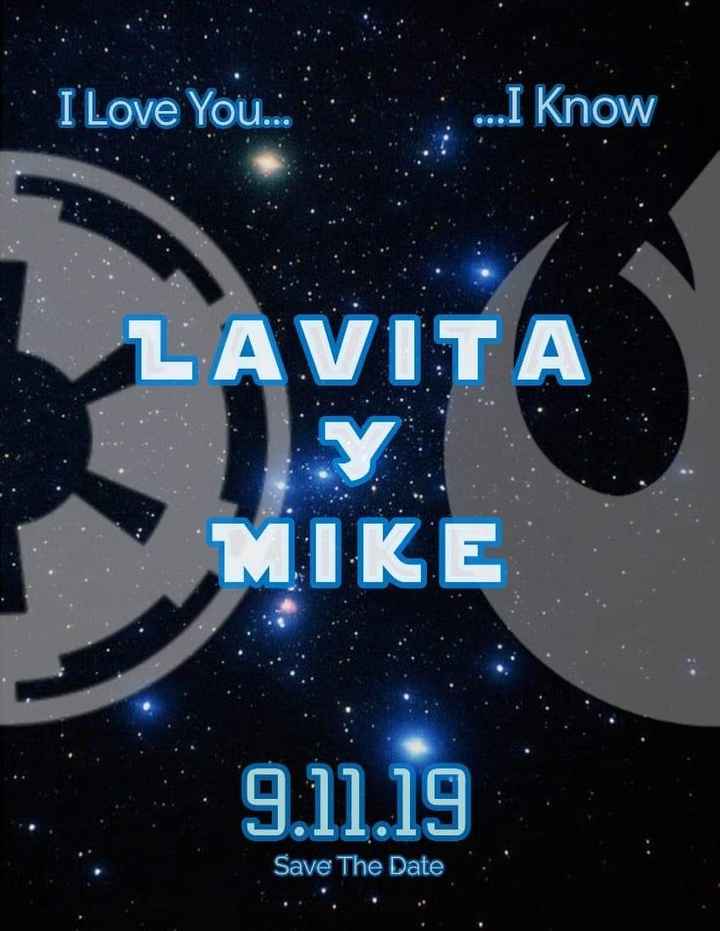 mi novio lo diseño y como es boda temática queda muy lindo