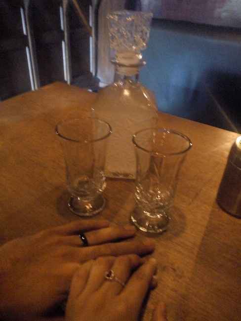 el día que tuvimos los anillos cenamos en un lugar muy lindo que inspiró por completo otras cosas q 