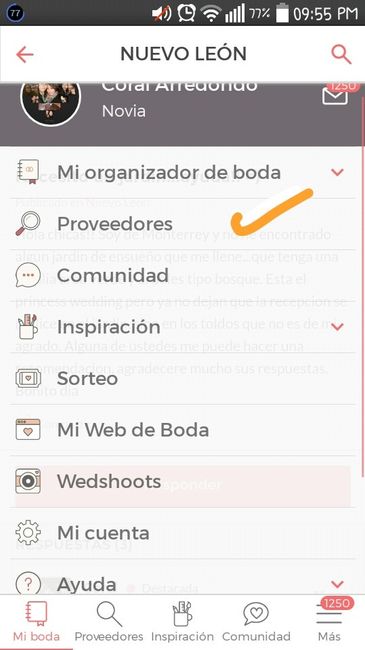 Como buscar proveedores en la app,mini guía - 2