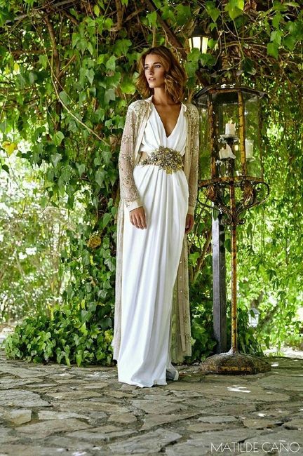 Vestidos de novia con dorado - 3