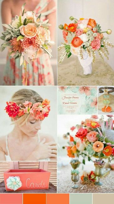 Combinaciones de colores en coral y beige - 4