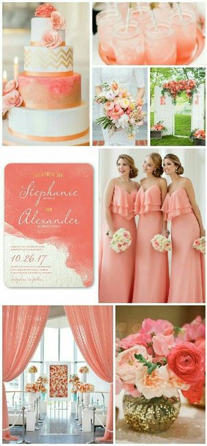 Combinaciones de colores en coral y beige - 8