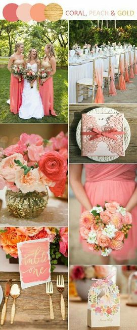 Combinaciones de colores en coral y beige - 9