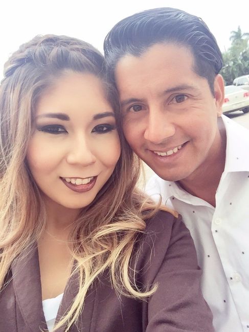 Primera selfie de casados!